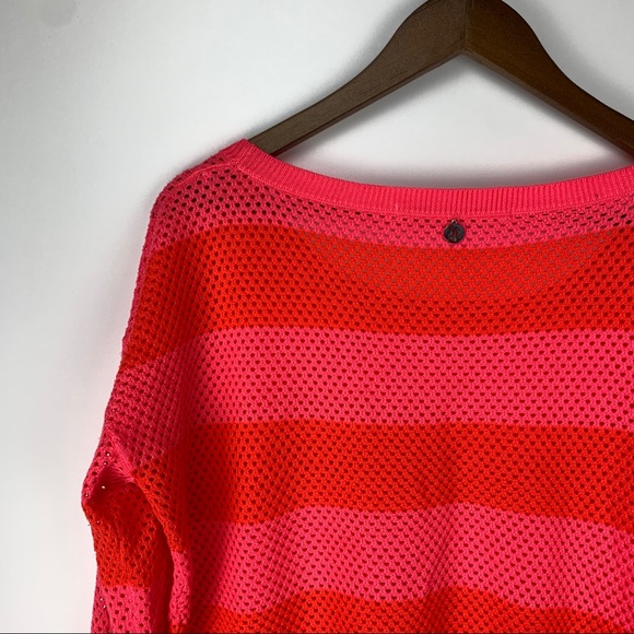 Lorna Jane Willow Mesh Pink Orange Sweater Small - Picture 4 of 9